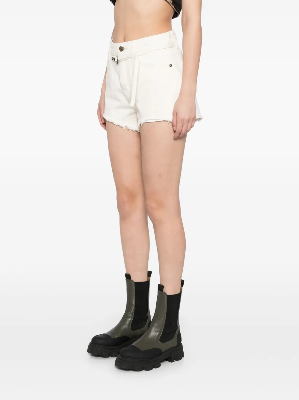 AAPE BY *A BATHING APE Shorts met geborduurd logo Wit
