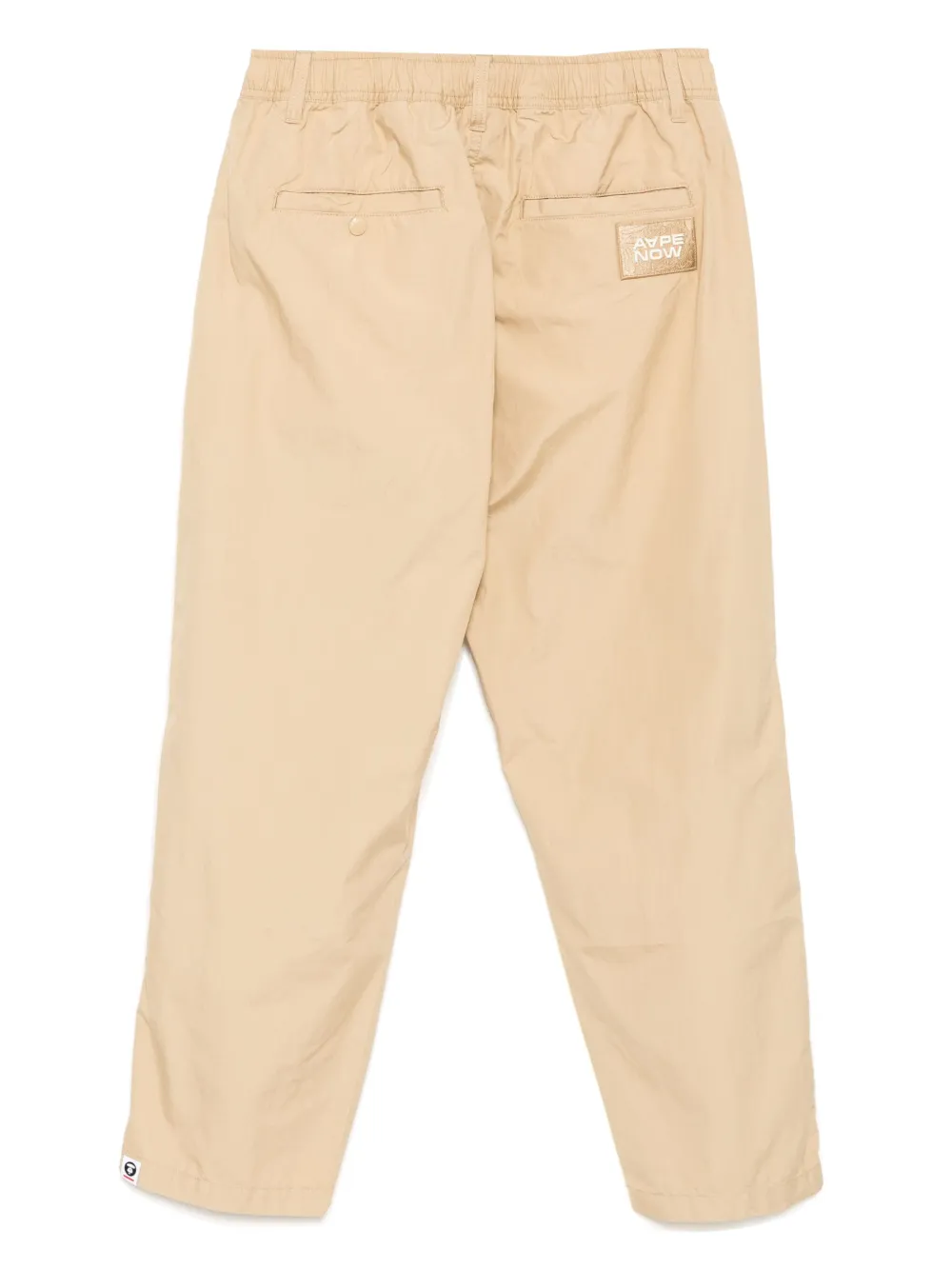 aapeby*abathingape AAPE BY *A BATHING APE Broek met logopatch - Beige