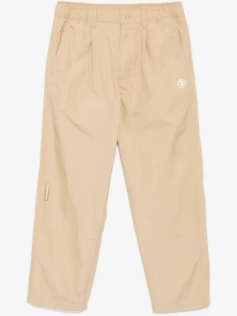 AAPE BY *A BATHING APE® logo-patch trousers