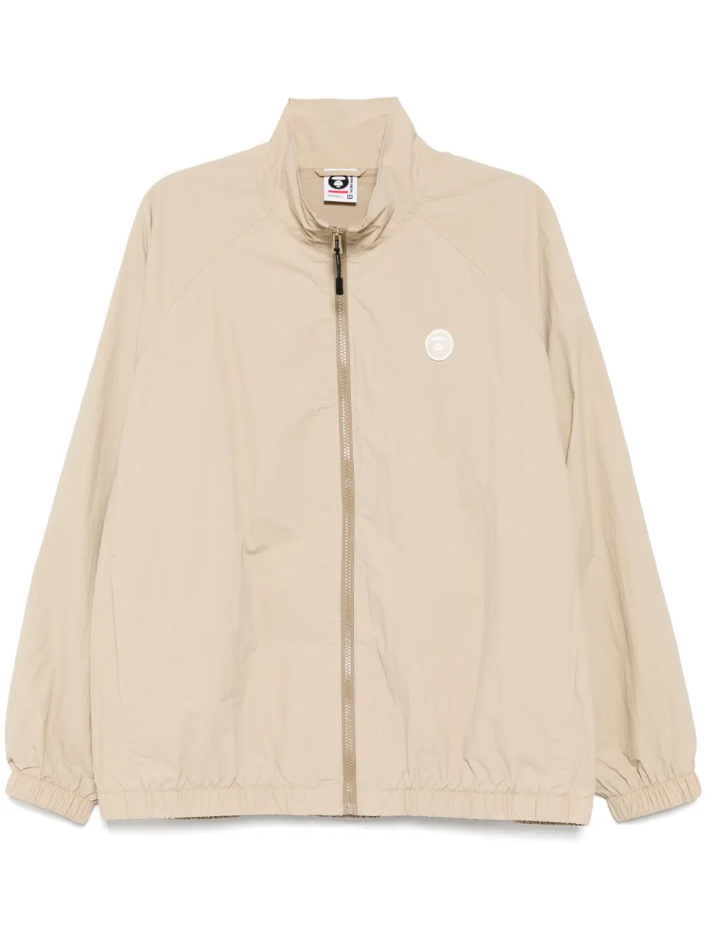 AAPE BY *A BATHING APE® AAPENOW moonface-logo windbreaker jacket – Neutrals