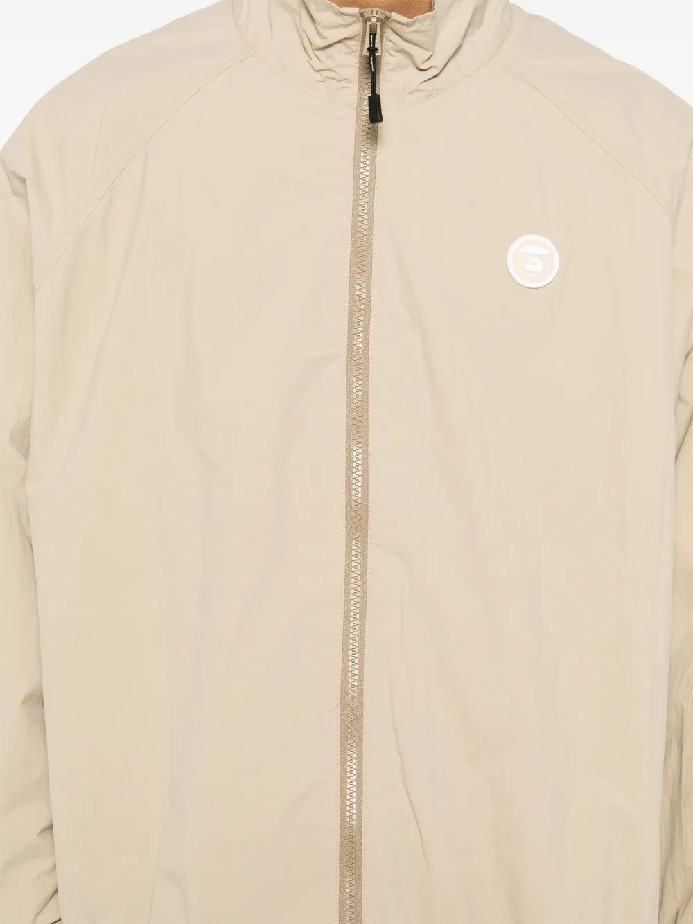AAPE BY *A BATHING APE AAPENOW windjack met moonface-logo Beige