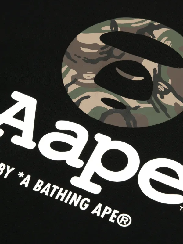 AAPE BY *A BATHING APE® logo-print T-shirt | Black | FARFETCH ZA