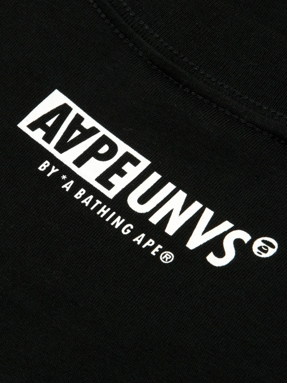 AAPE BY *A BATHING APE T-shirt met logoprint Zwart