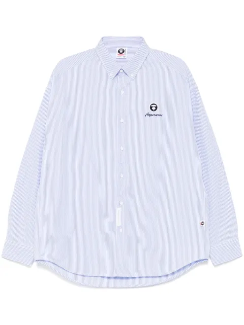 AAPE BY *A BATHING APE® AAPENOW moonface-logo checked shirt