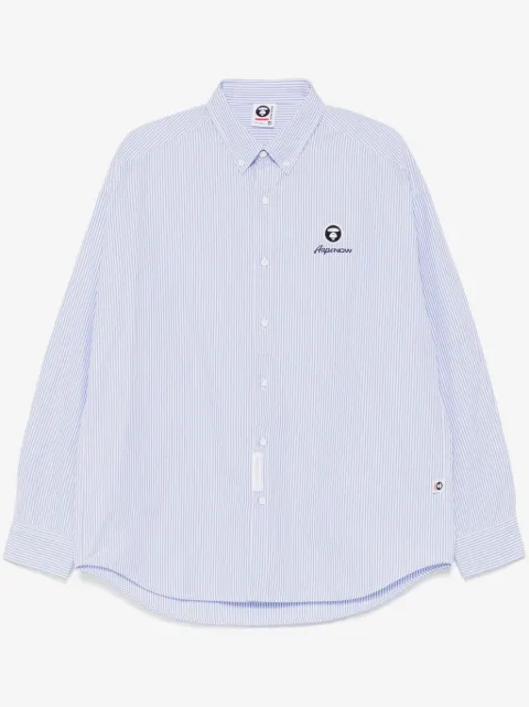 AAPE BY *A BATHING APE® camisa AAPENOW a cuadros con logo de luna