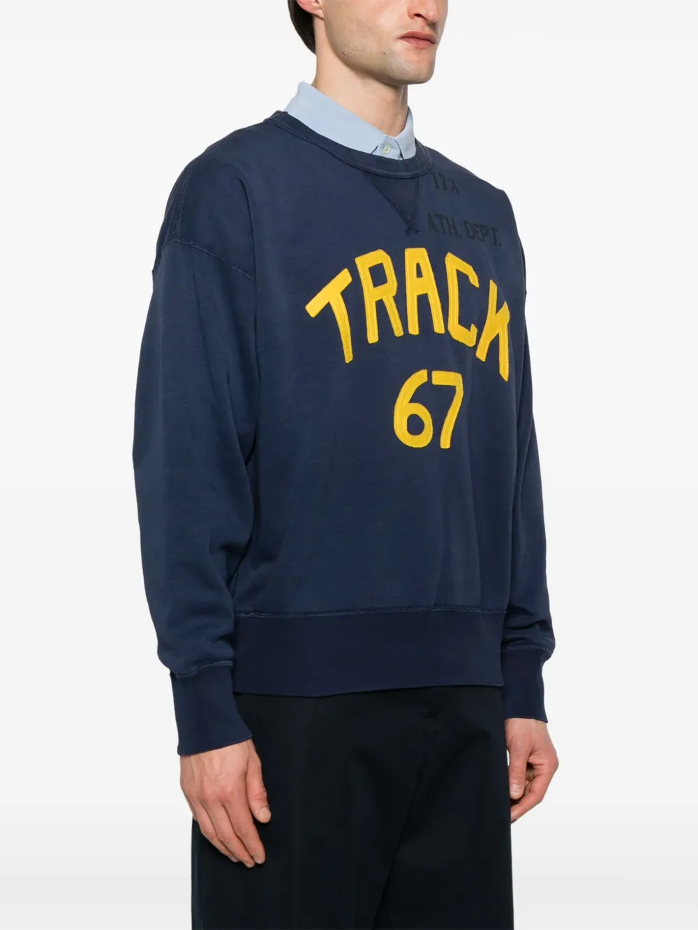Polo Ralph Lauren Sweater met tekst applicatie Blauw