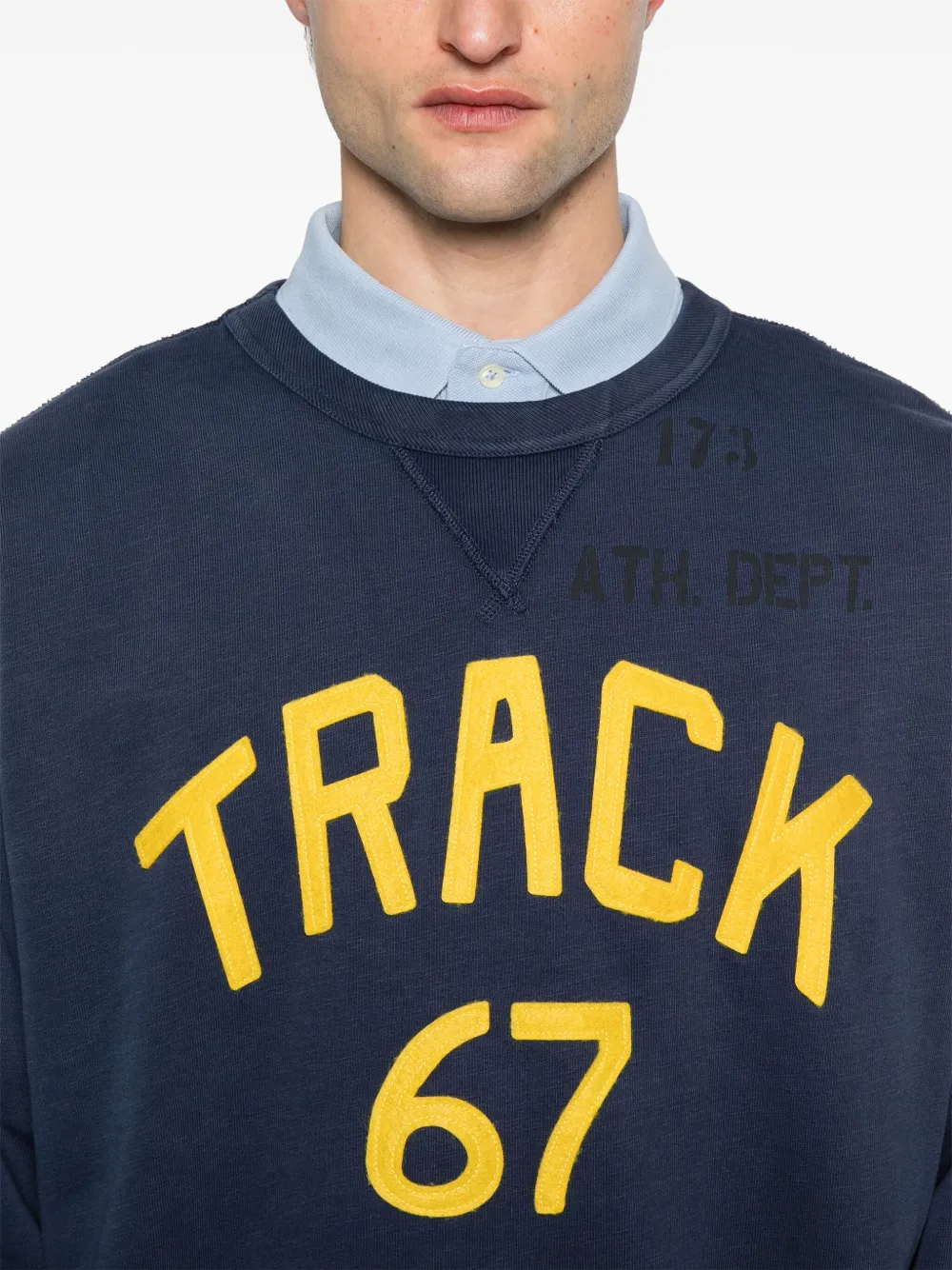 Polo Ralph Lauren Sweater met tekst applicatie Blauw
