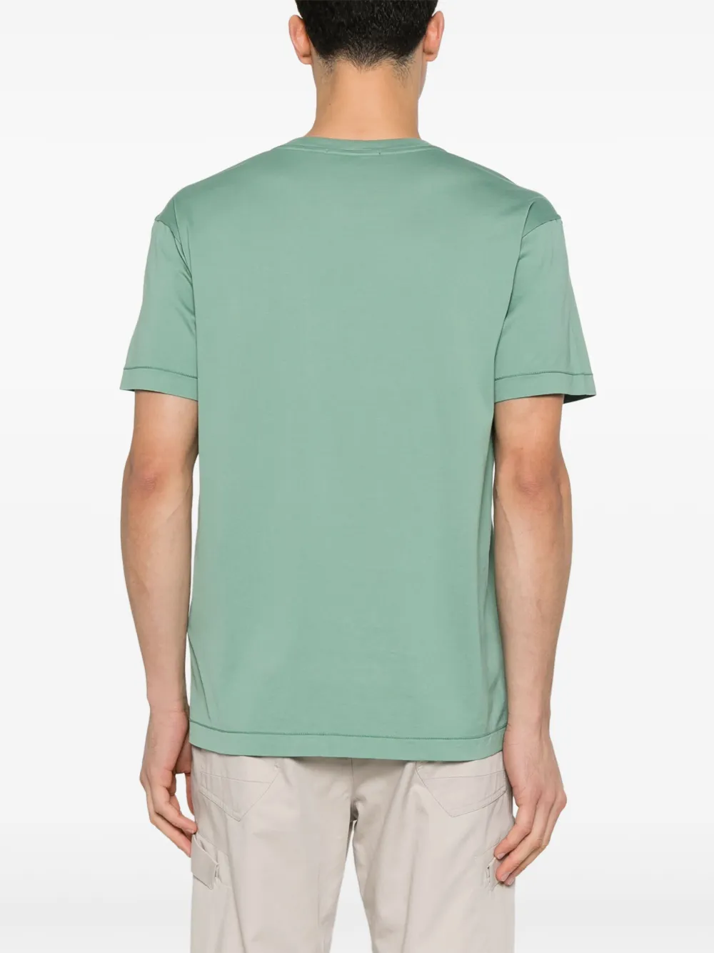 Stone Island Katoenen T-shirt Groen