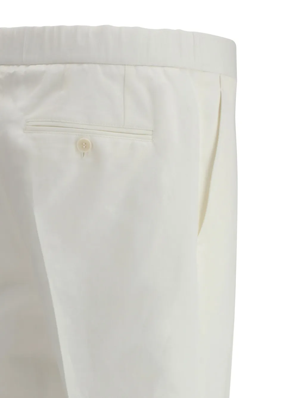Brioni Broek met elastische taille Wit