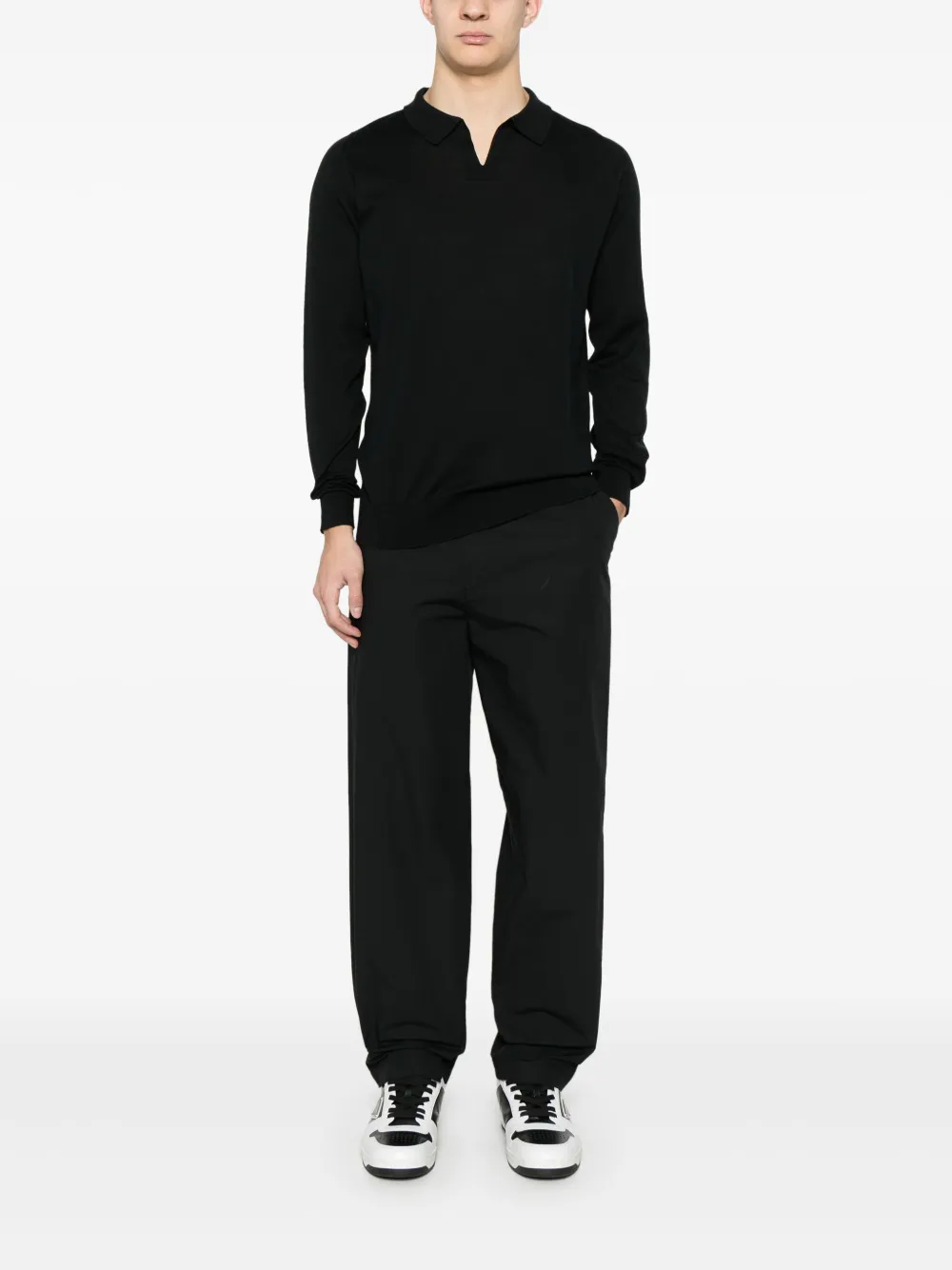 johnsmedley John Smedley Ayres poloshirt - Zwart