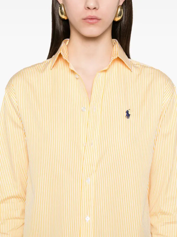 激安アウトレット通販 シャツ ストライプ Lauren Ralph Polo | JP FARFETCH | イエロー トップス
