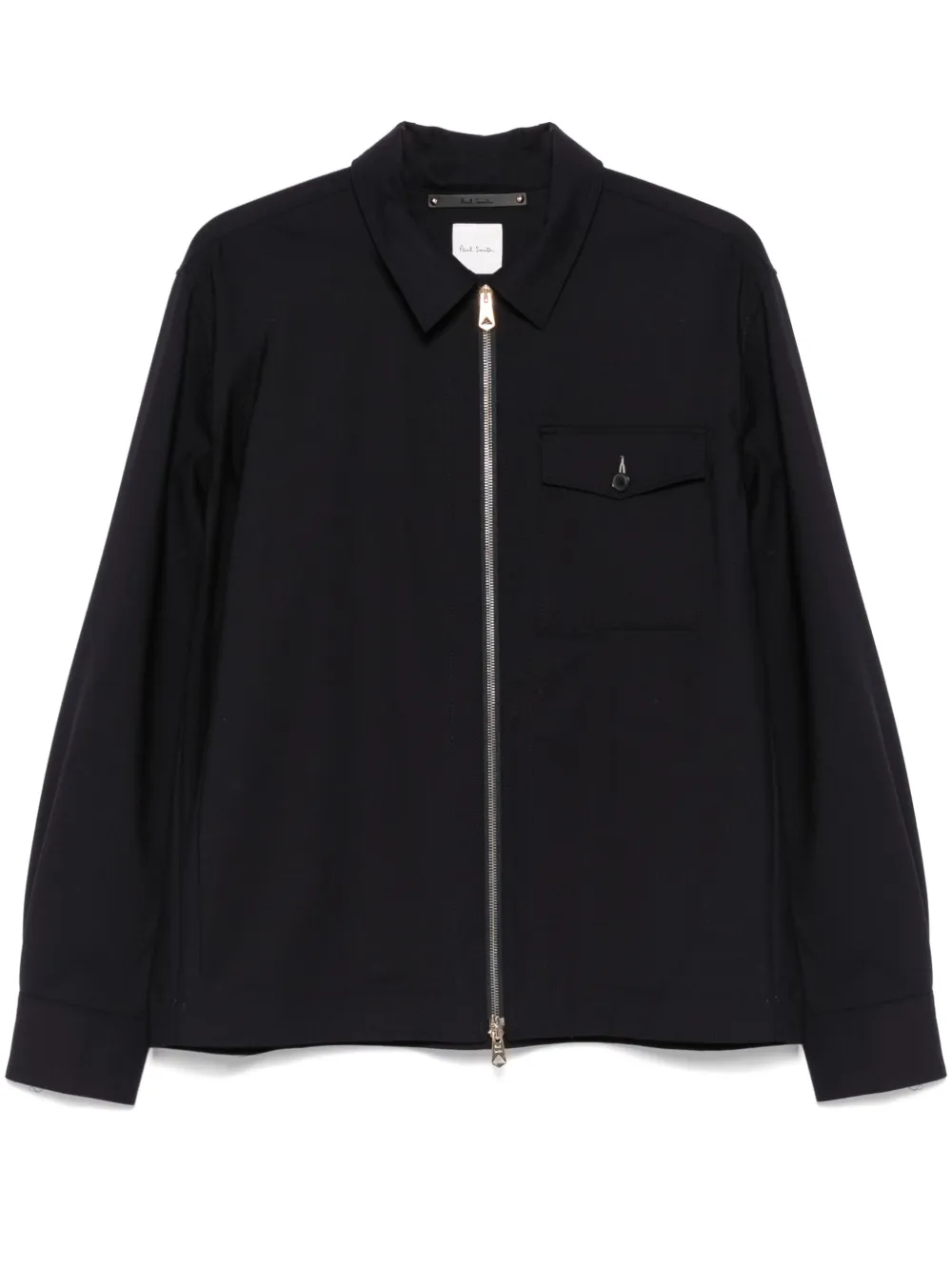 Paul Smith جاكيت بتصميم قميص وسحاب | أزرق | Image 1