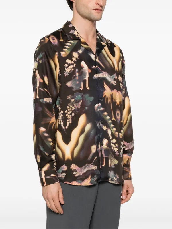 在庫一掃セール売れ筋ランキング Paul Smith Lumiere-print Shirt | Brown | FARFETCH ジャケット・アウター