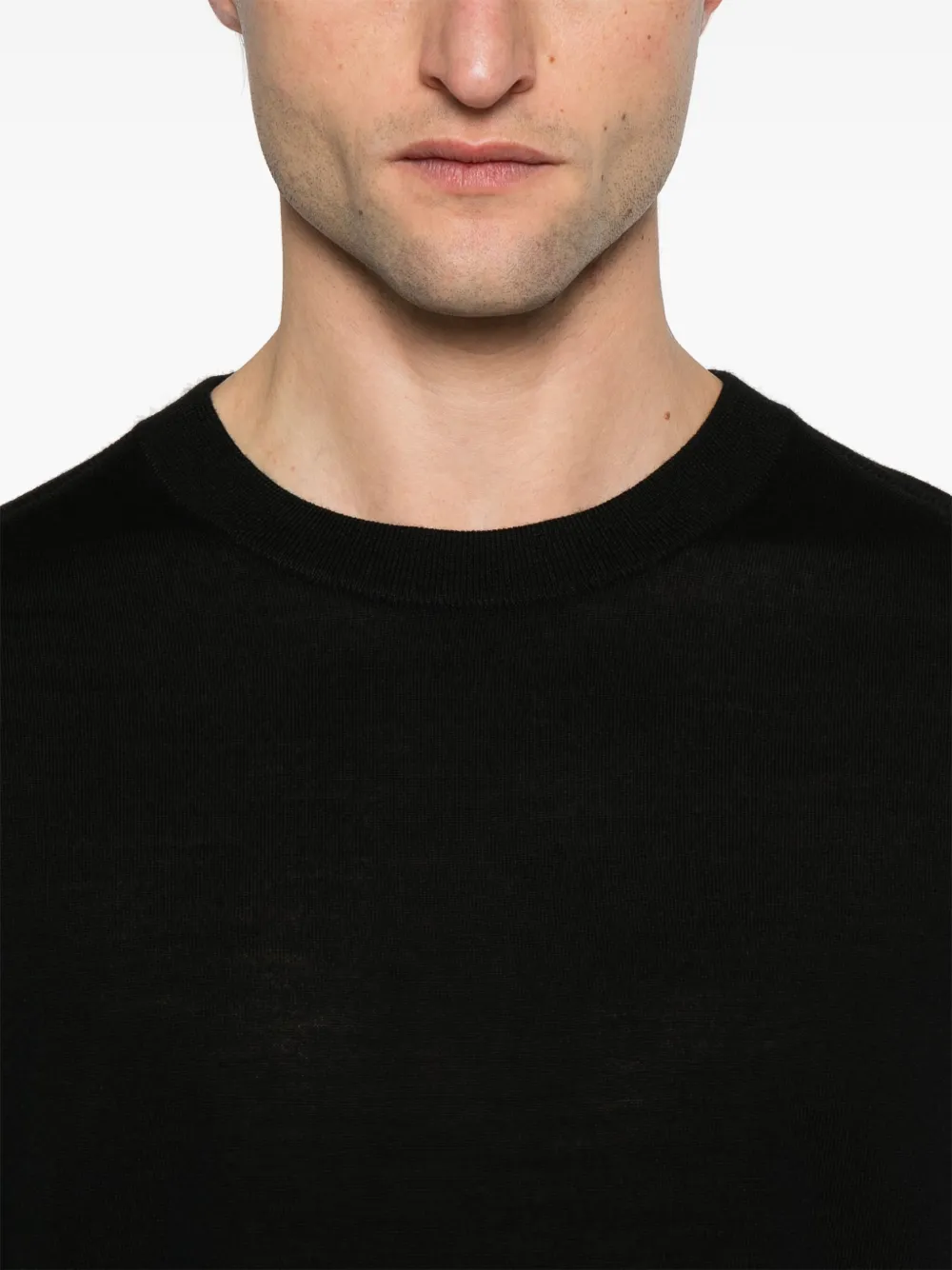 Shop Paul Smith Merino-wool Sweater In Black