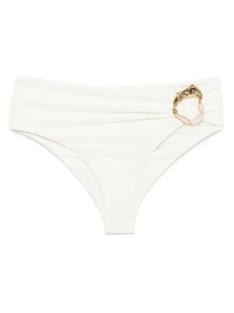 PatBO metallic-stone jersey bikini bottoms