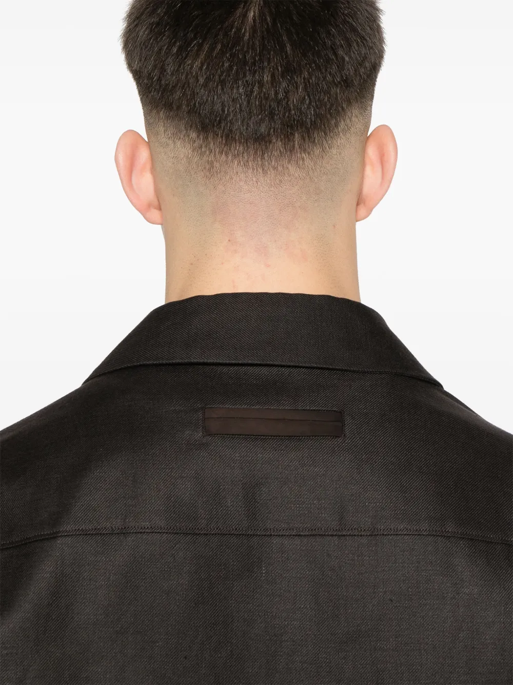 Zegna Linnen overhemd Bruin