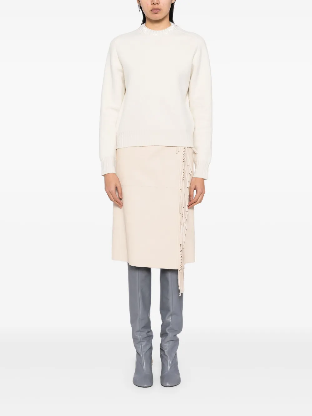 Jil Sander Trui met lange mouwen - Beige