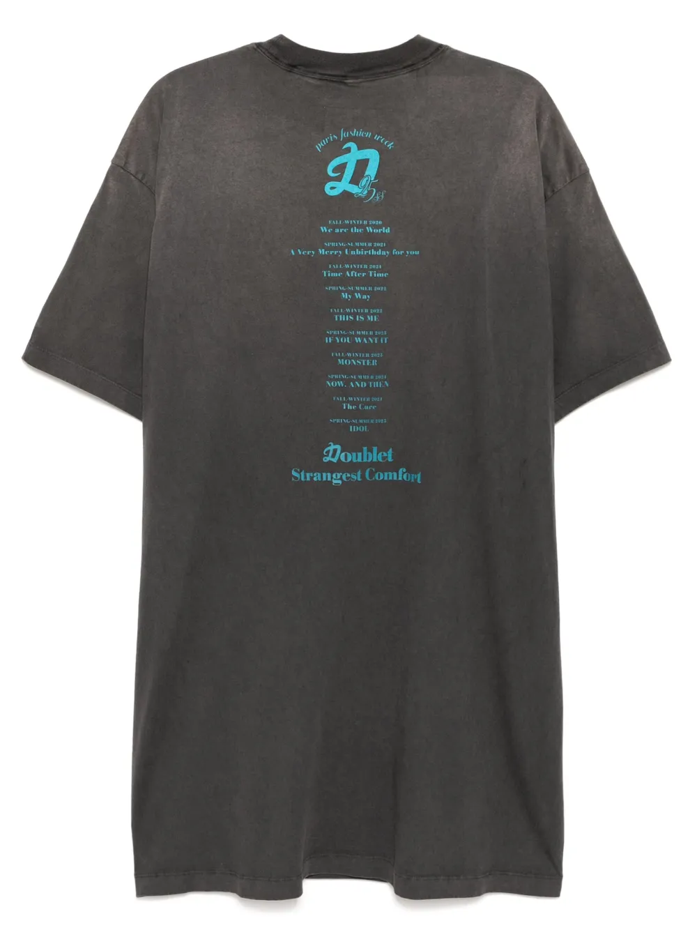 Doublet PFW tour T-shirt - Zwart