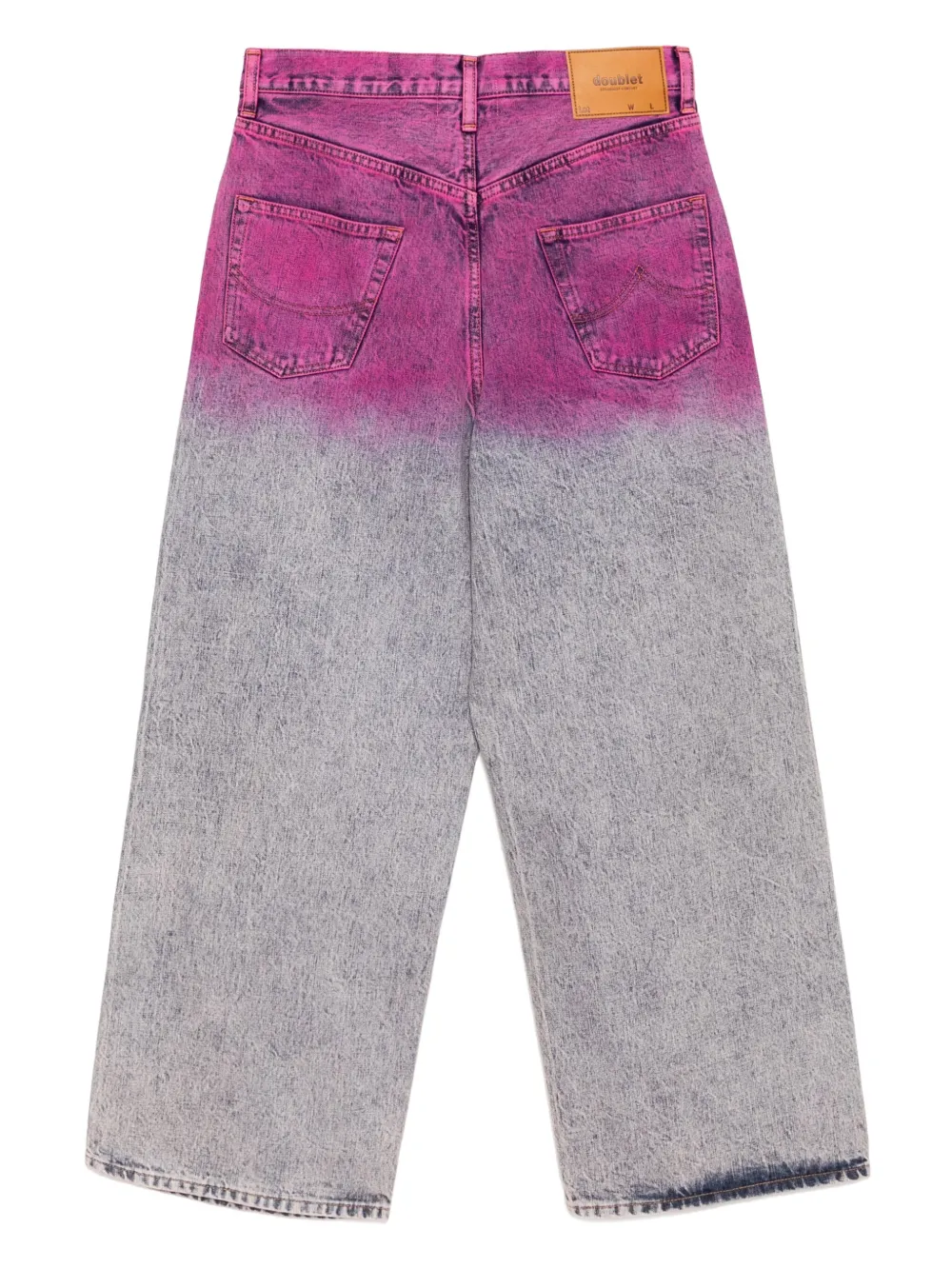Doublet Jeans met anime-print - Roze