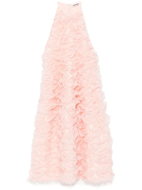 Jil Sander ruffle sleeveless dress