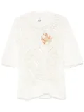 Doublet protein spider web T-shirt - White