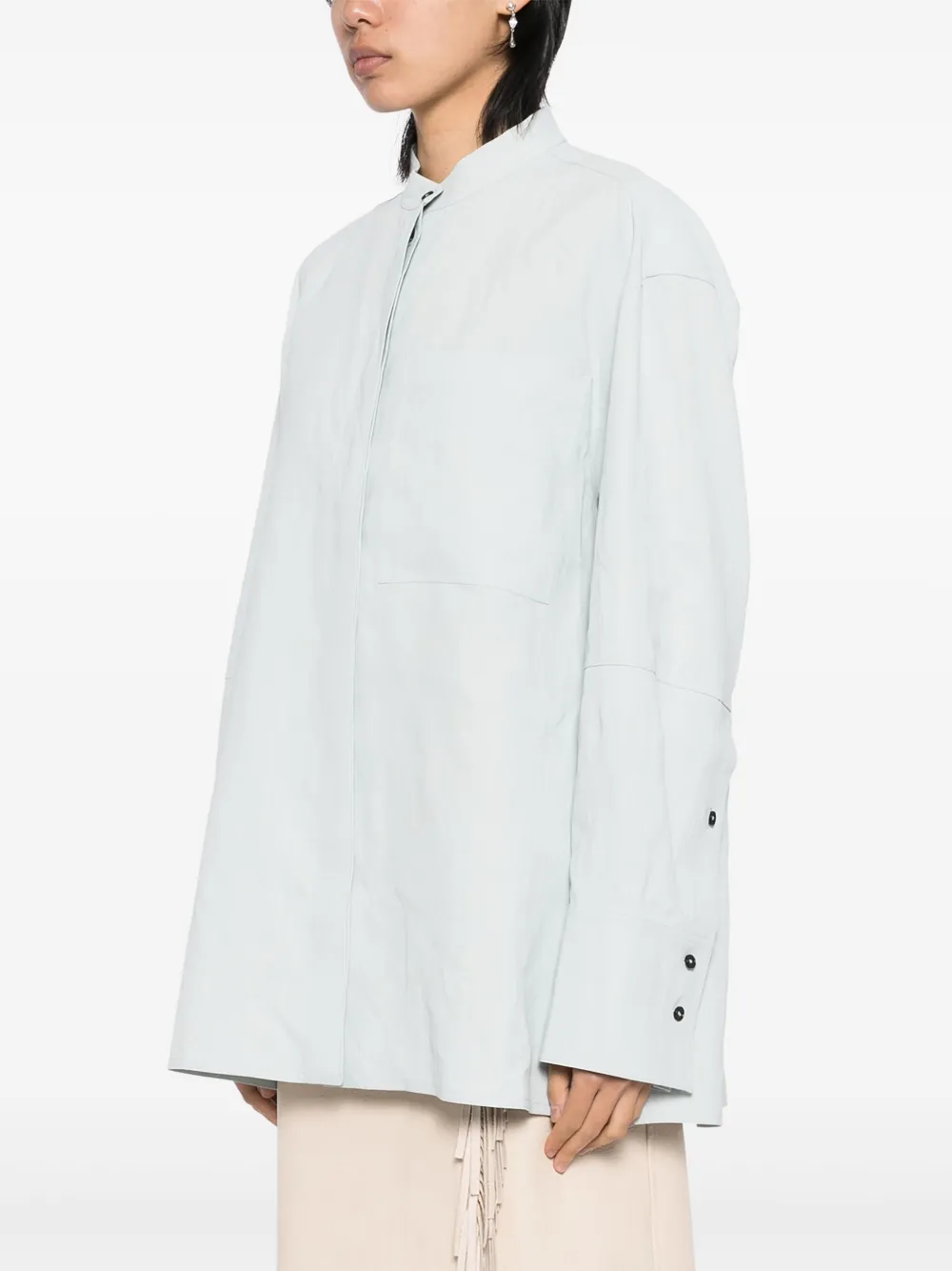 Jil Sander Linnen blouse Blauw