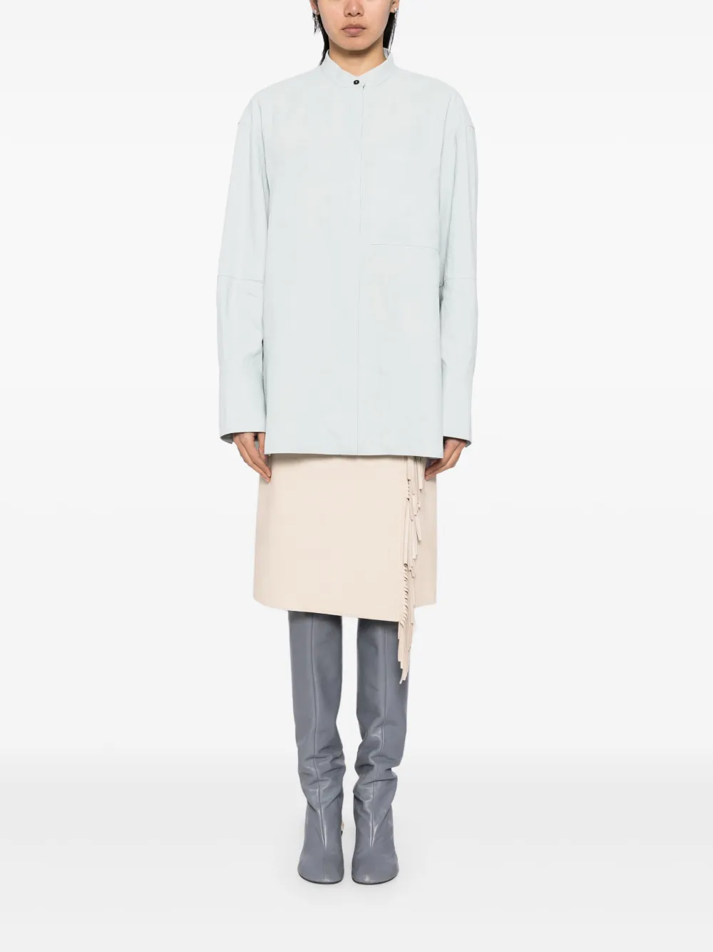 Jil Sander linen shirt - Blauw