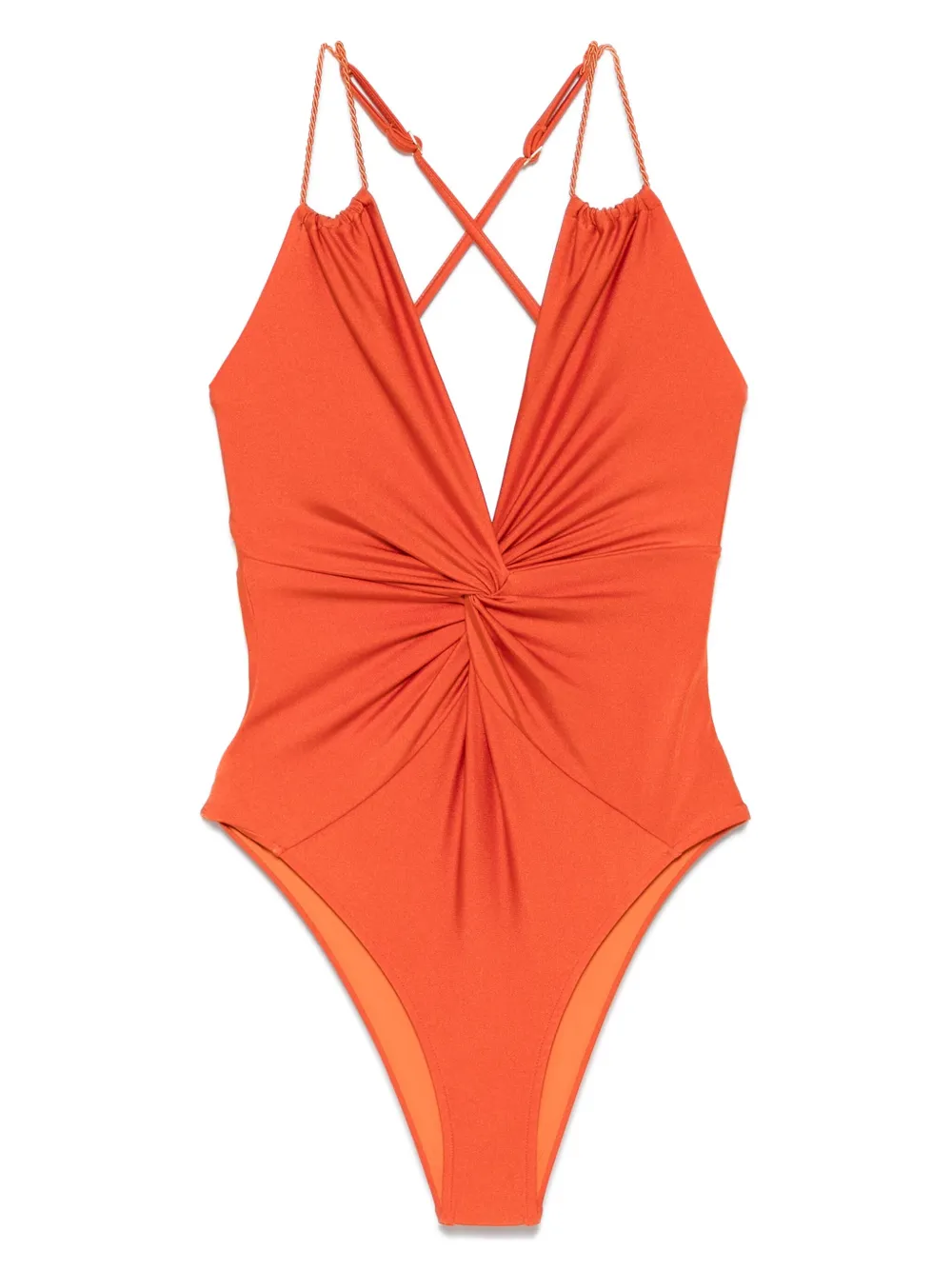 Image 1 of PatBO jersey plunge swimsuit