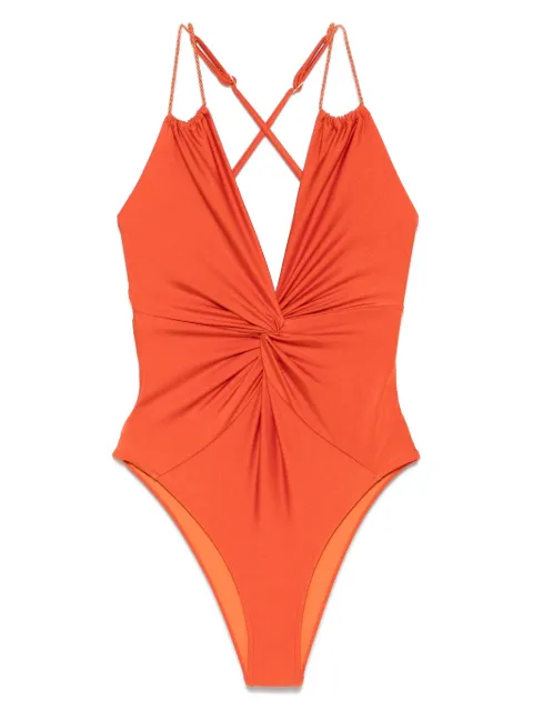 PatBO jersey plunge swimsuit