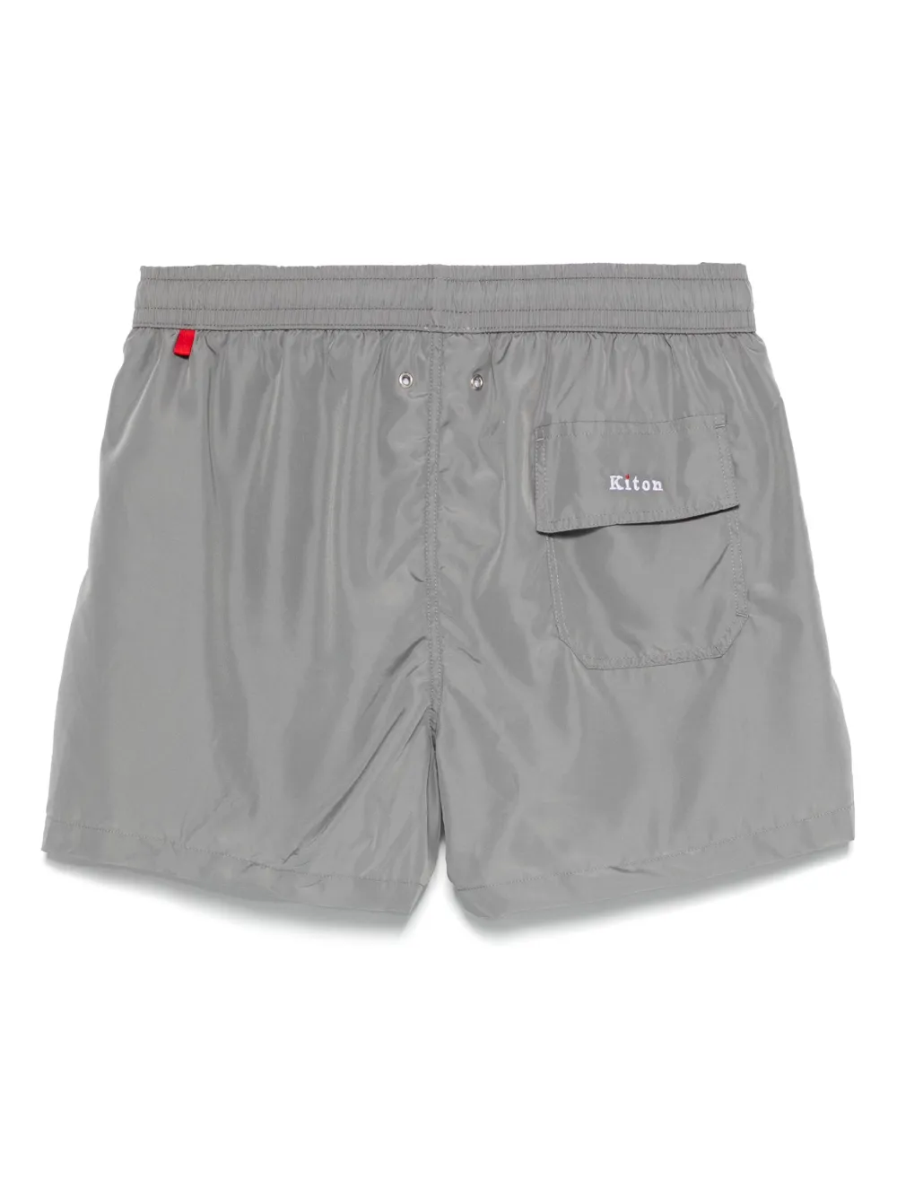 Kiton Zwembroek met geborduurd logo - Grijs