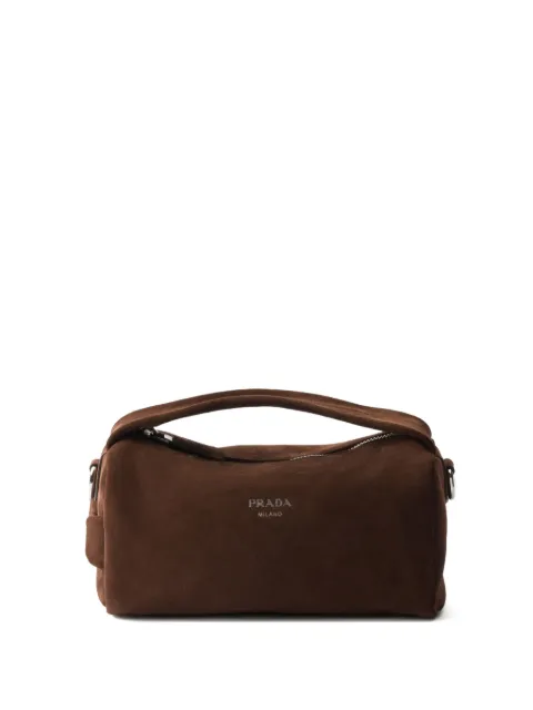 Prada suede shoulder bag