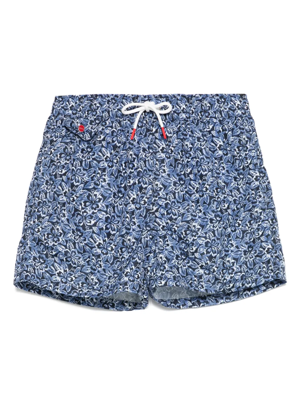 Kiton short de bain à fleurs | bleu | Image 1