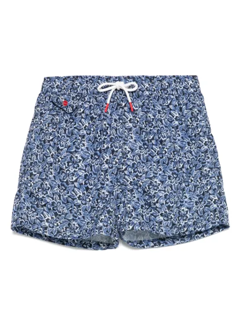 Kiton floral-print swim shorts