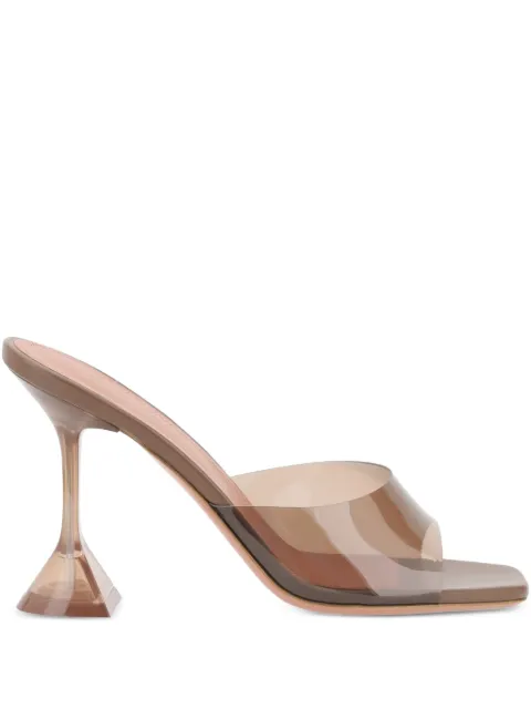 Amina Muaddi Lupita Glass sandals