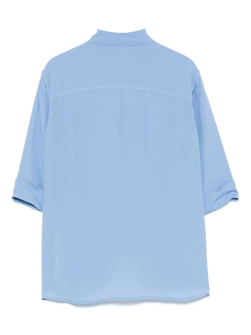 LIU JO scarf-detail shirt - Blauw