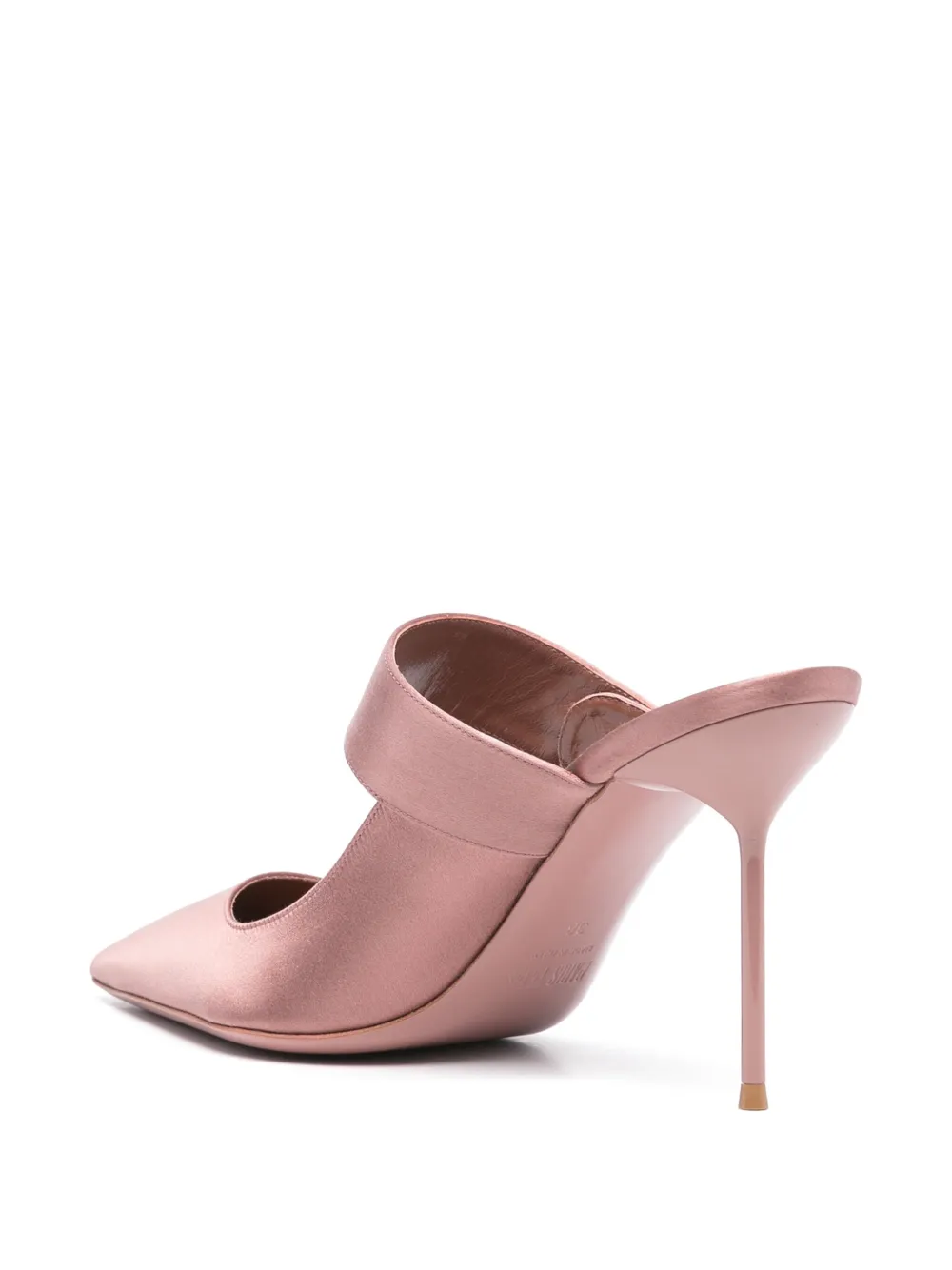 Paris Texas 95mm satin mules Pink