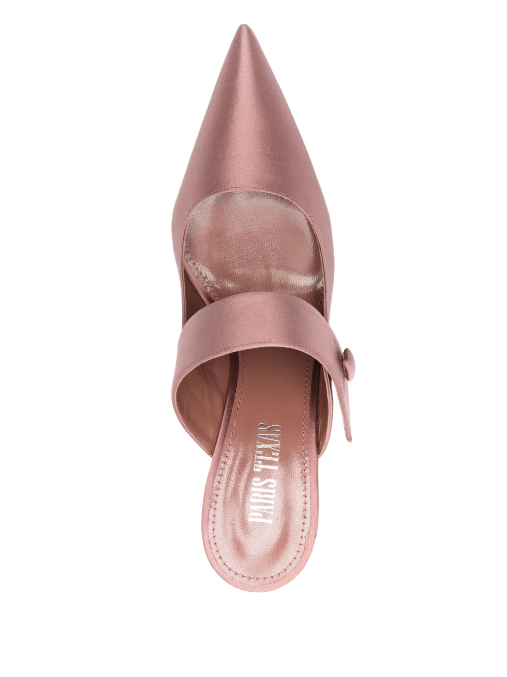 Paris Texas 95mm satin mules Pink