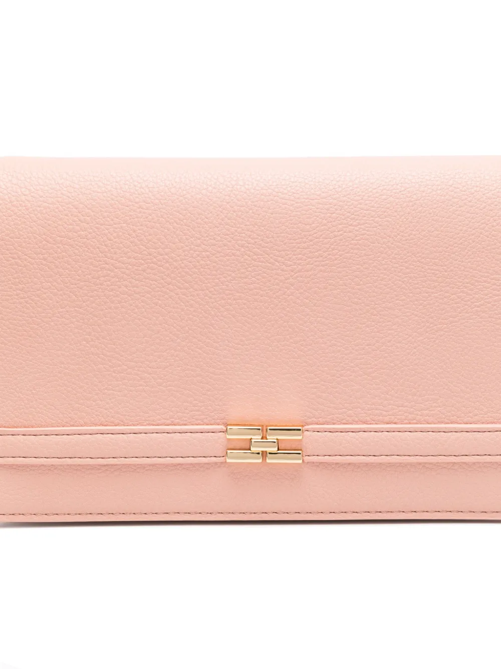 Elisabetta Franchi Clutch met logoplakkaat Roze