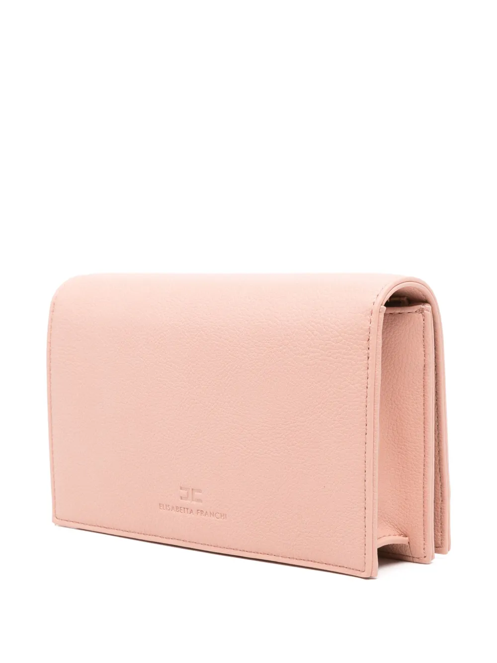 Elisabetta Franchi Clutch met logoplakkaat Roze