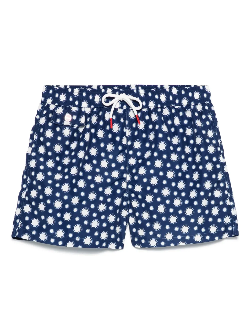 Kiton swirl-print swim shorts | Blue | Image 1
