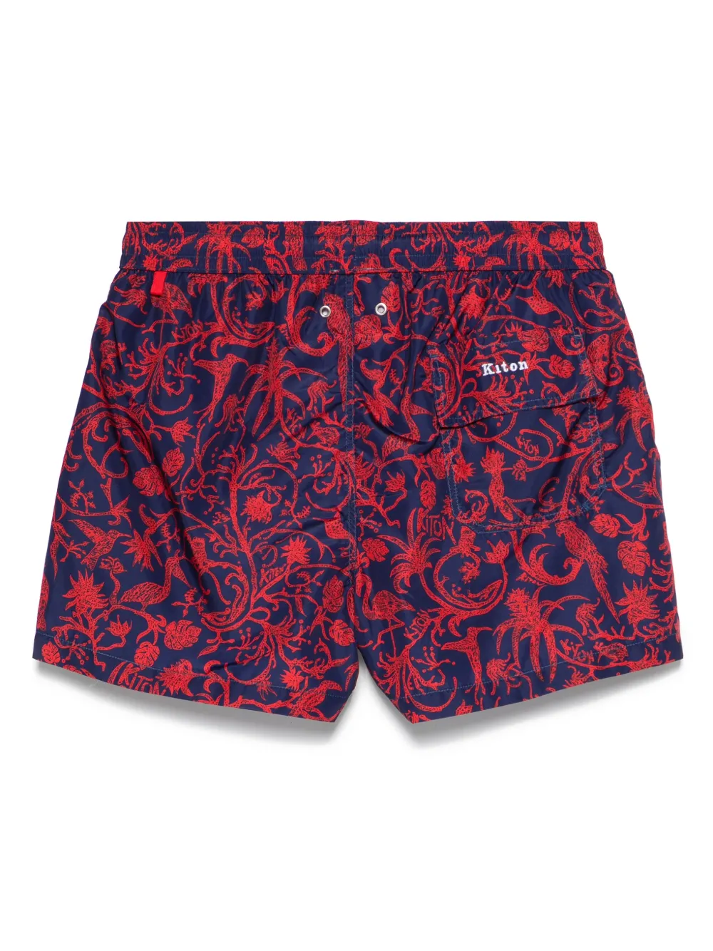 KITON FLORAL-PRINT SWIM SHORTS