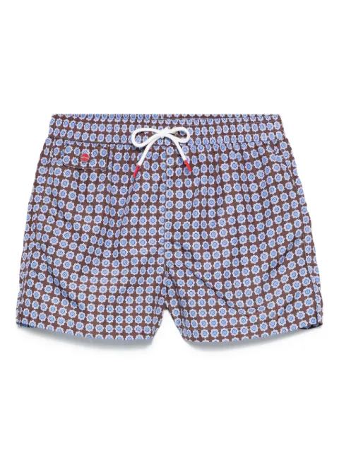 Kiton Badeshorts mit Blumen-Print