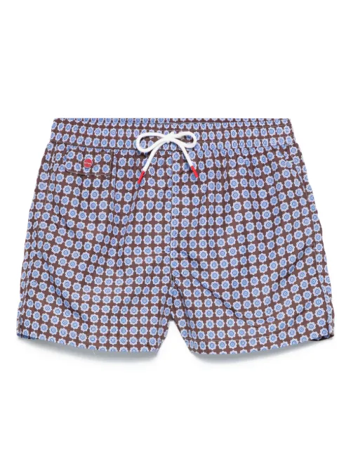 Short de bain à fleurs - Kiton - Modalova