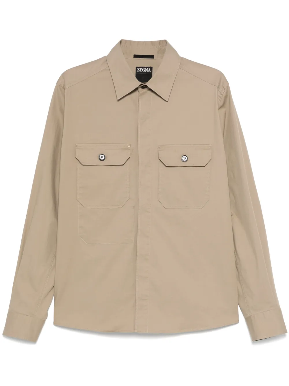 Zegna camisa de popelina | neutro | Image 1