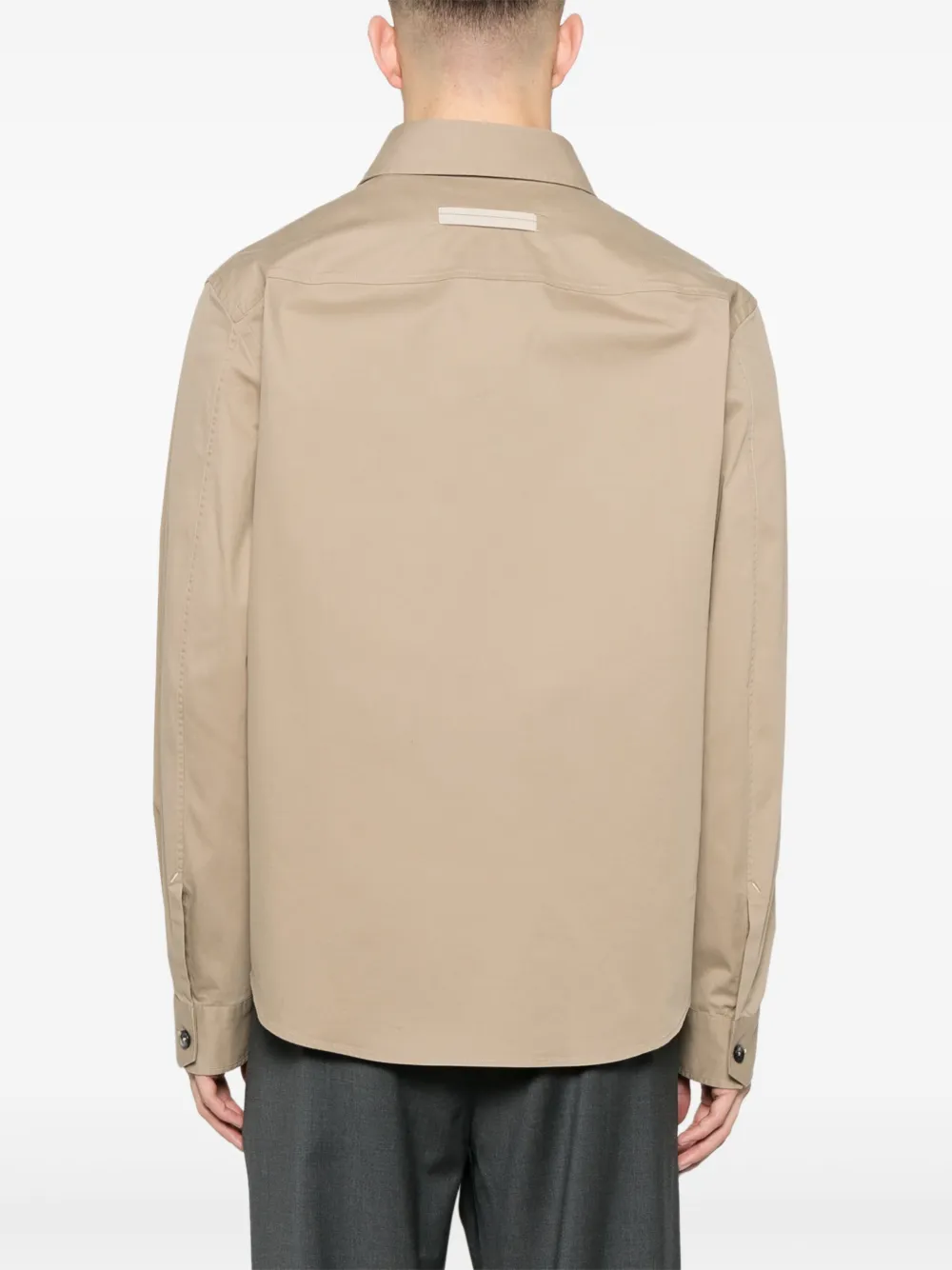 Zegna Popeline overhemd Beige