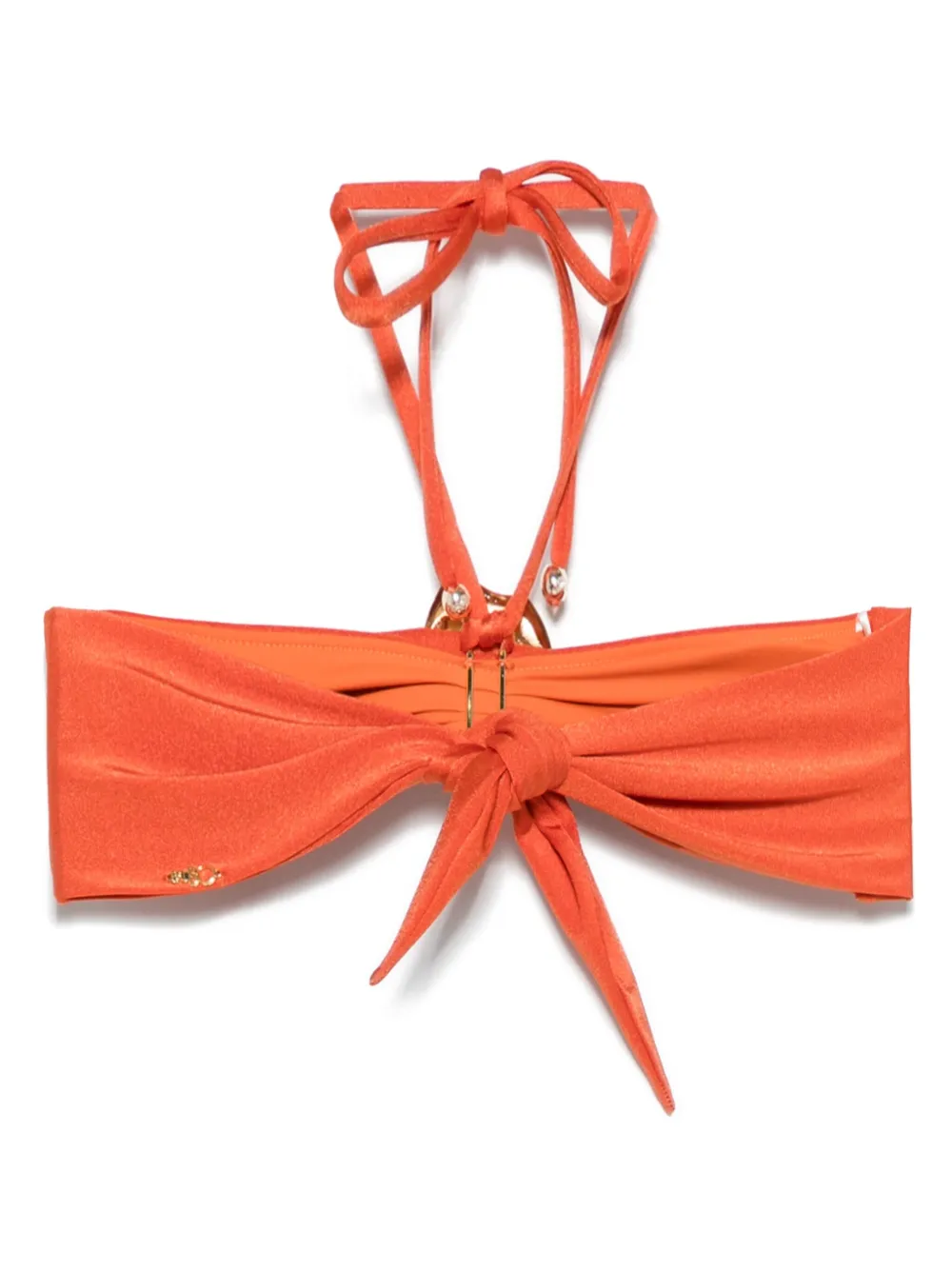 Image 2 of PatBO metallic-stone jersey bikini top