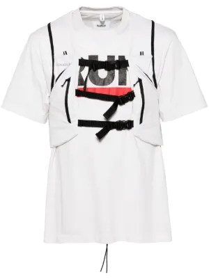 Doublet トレイルベスト ストライプシャツ | ホワイト | FARFETCH JP