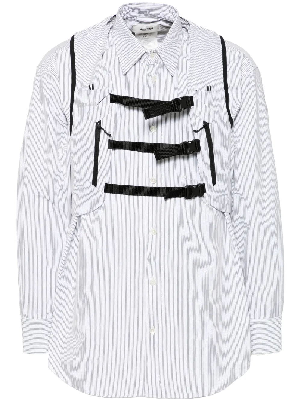 Doublet trail vest striped shirt | White | Image 1