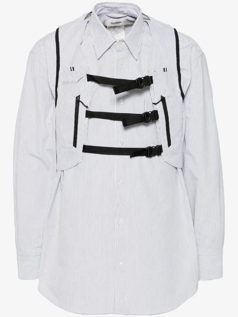 Doublet trail vest striped shirt | White | Image 1