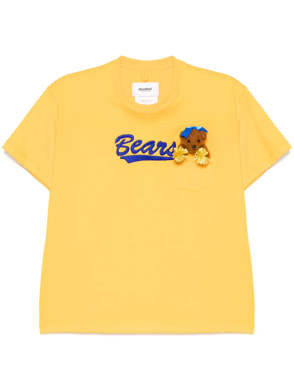 Doublet playera con motivo de osito animador | amarillo | Image 1